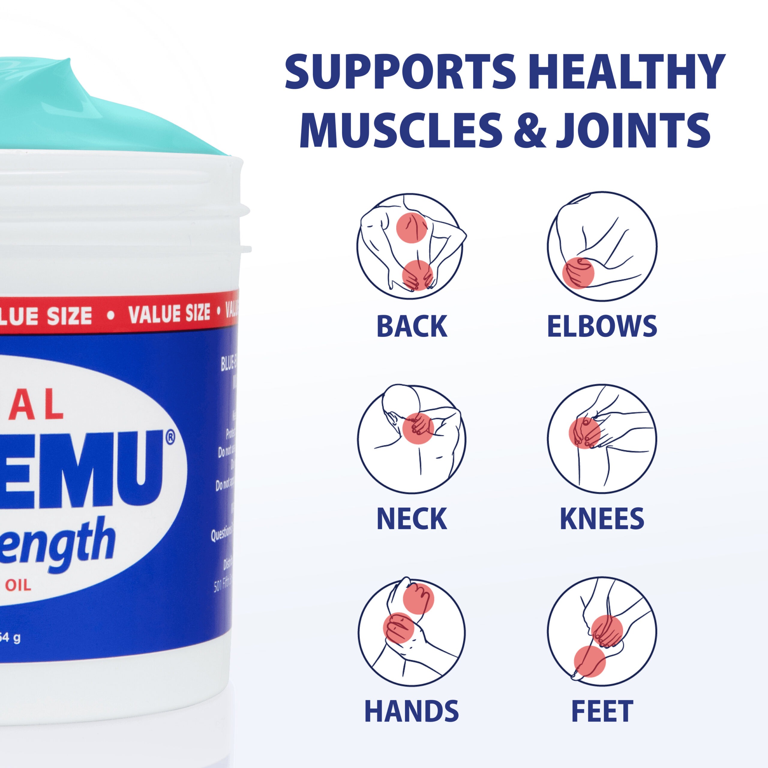 Blue-Emu Original Super Strength Muscle and Joint Cream, 12 oz Value Size,  2 Jar Special – Blue-Emu