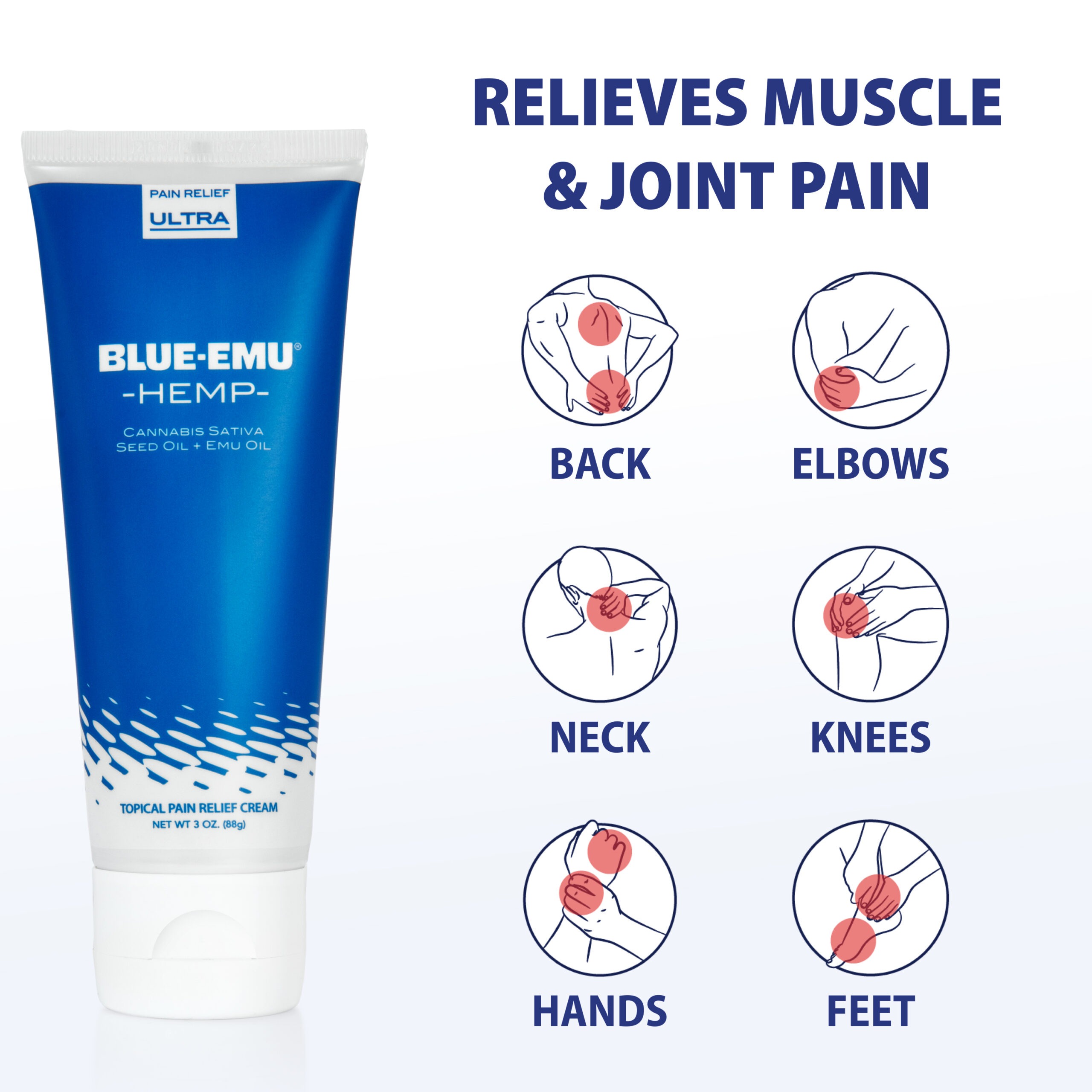 Blue Emu Pain Relief Cream, Maximum Arthritis 3 oz